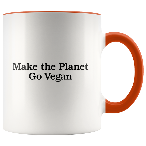Make The Planet Go Vegan Mug - Go Vegan Revolution