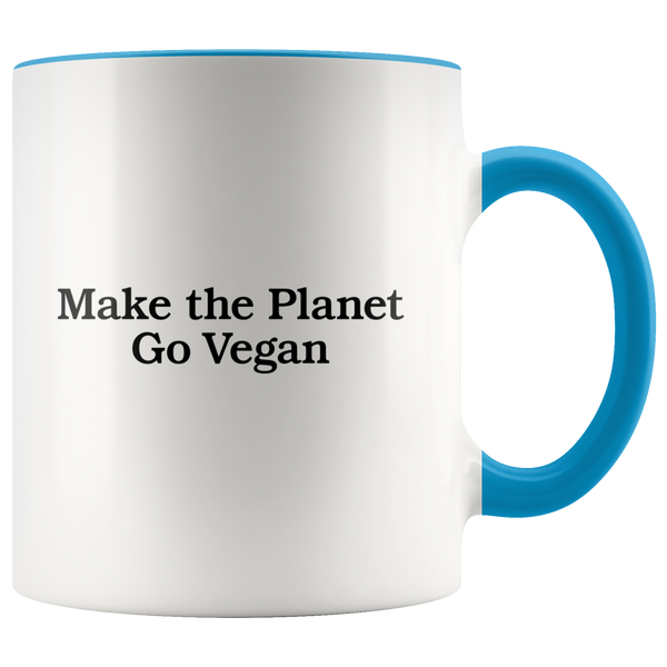 Make The Planet Go Vegan Mug - Go Vegan Revolution