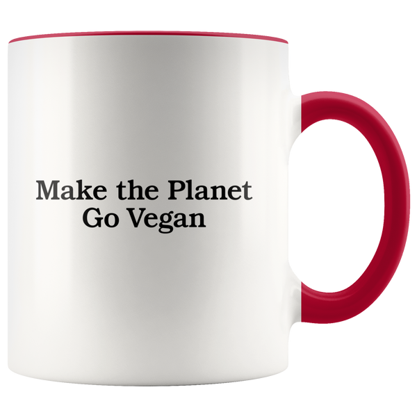 Make The Planet Go Vegan Mug - Go Vegan Revolution